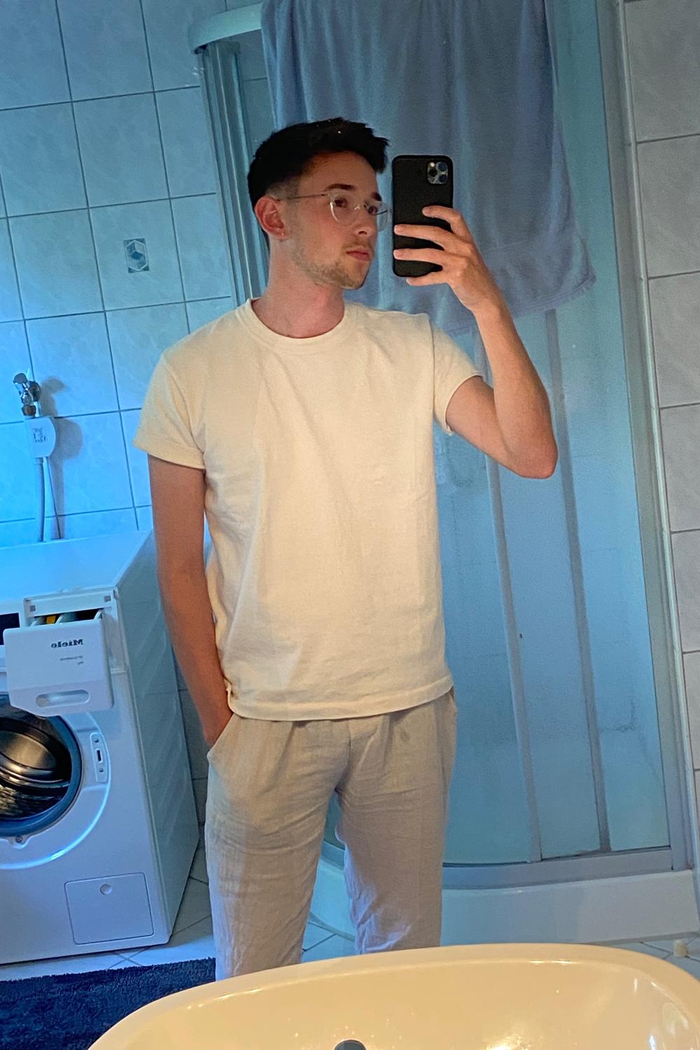 Post featuring Loopwheel Tubular Athletic T-Shirt - Apricot