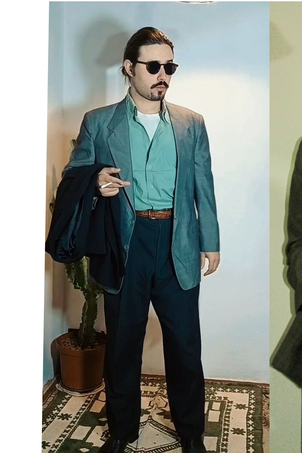 Post featuring Double-Pleat Split Hem Pant