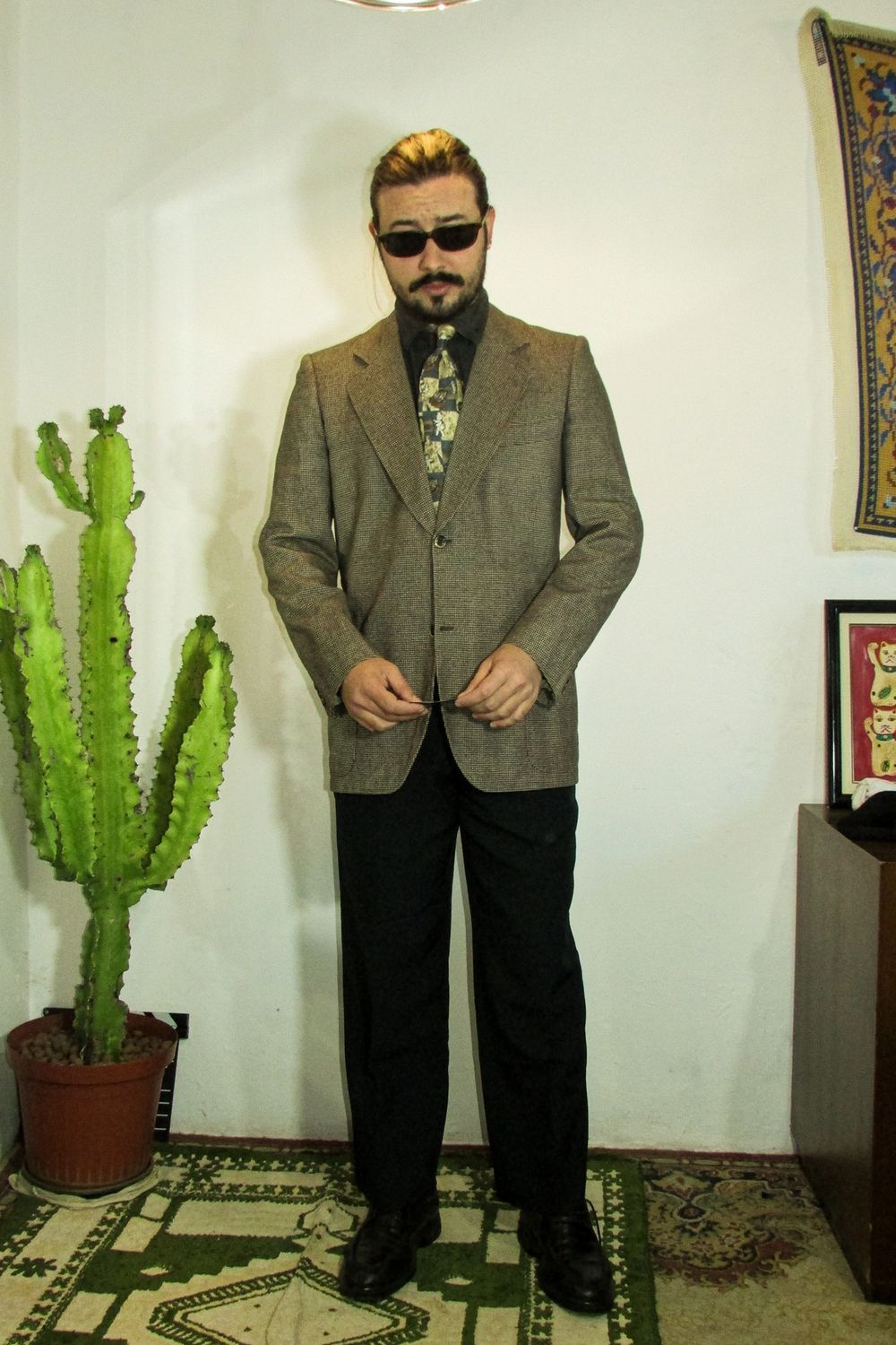 Post featuring Peak Lapel Single-Breasted Jacket