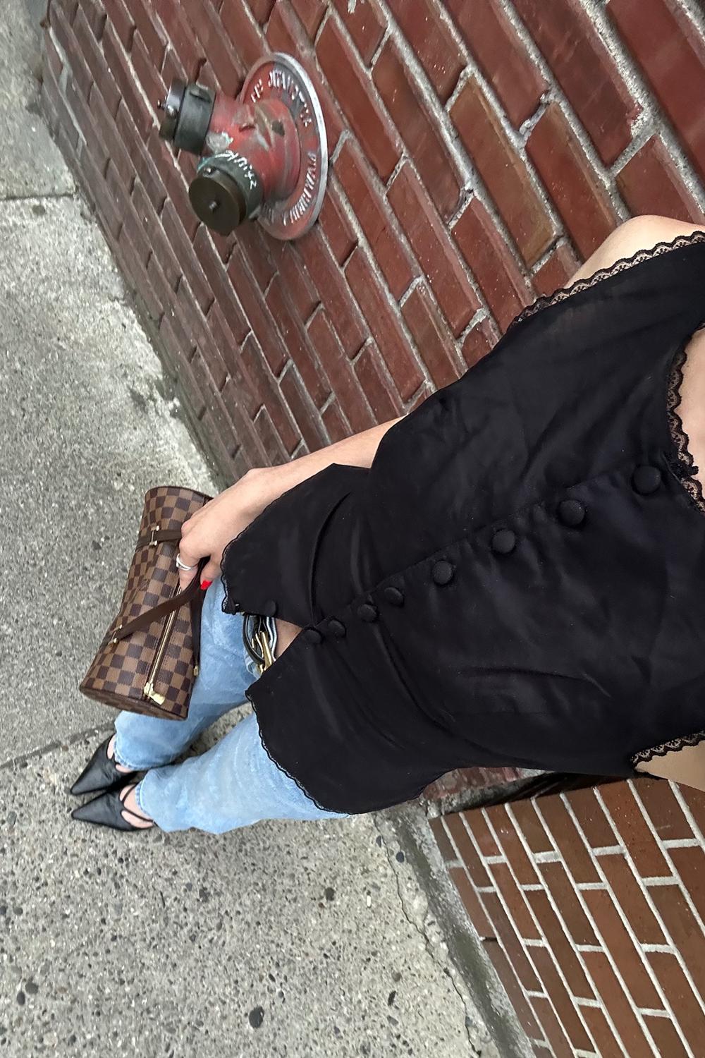 Post featuring Women's Black Boat Neck Cotton Linen Vest