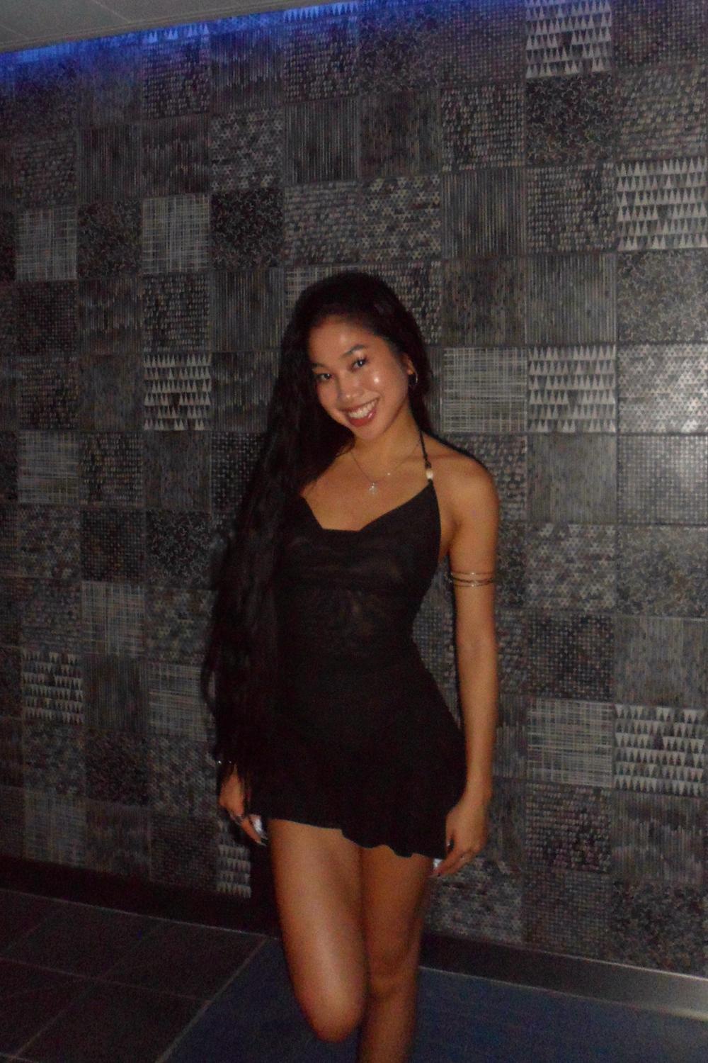 Post featuring Spiced Sunset Mini Dress - Black