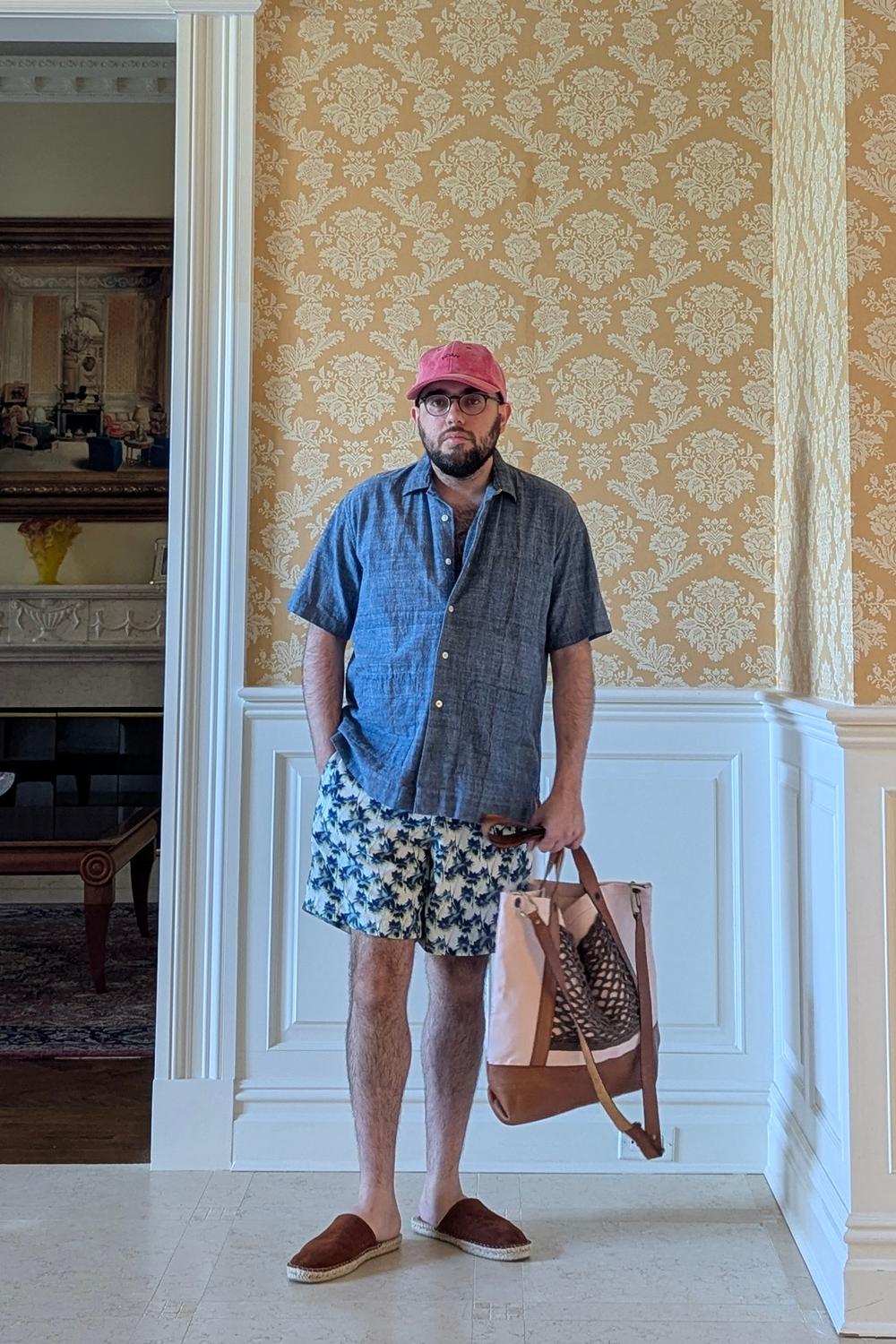 Post featuring El Bolsón Coral Leather and Canvas Carryall