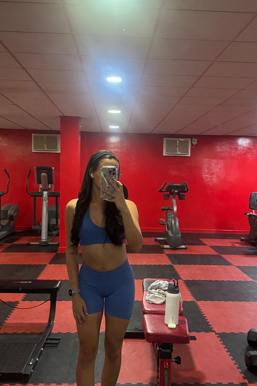 Post featuring 'Infinity' Cross-Back Crop - Royal Blue