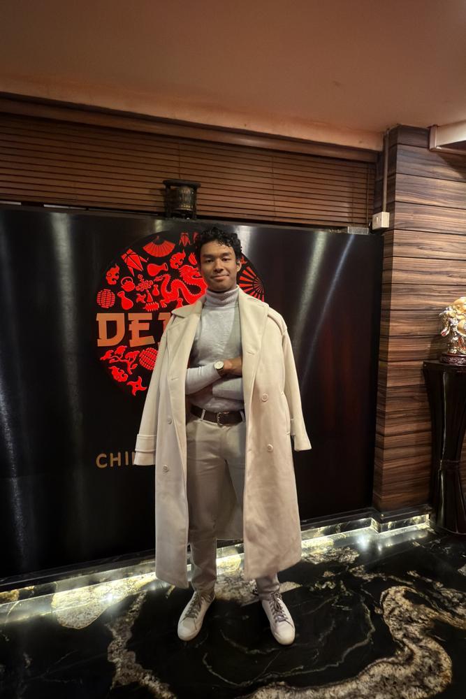 Ujjal's fit featuring Gobi Cashmere, Thursday Boots, Charles Tyrwhitt, Luca Faloni | relaxed, date, nightout
