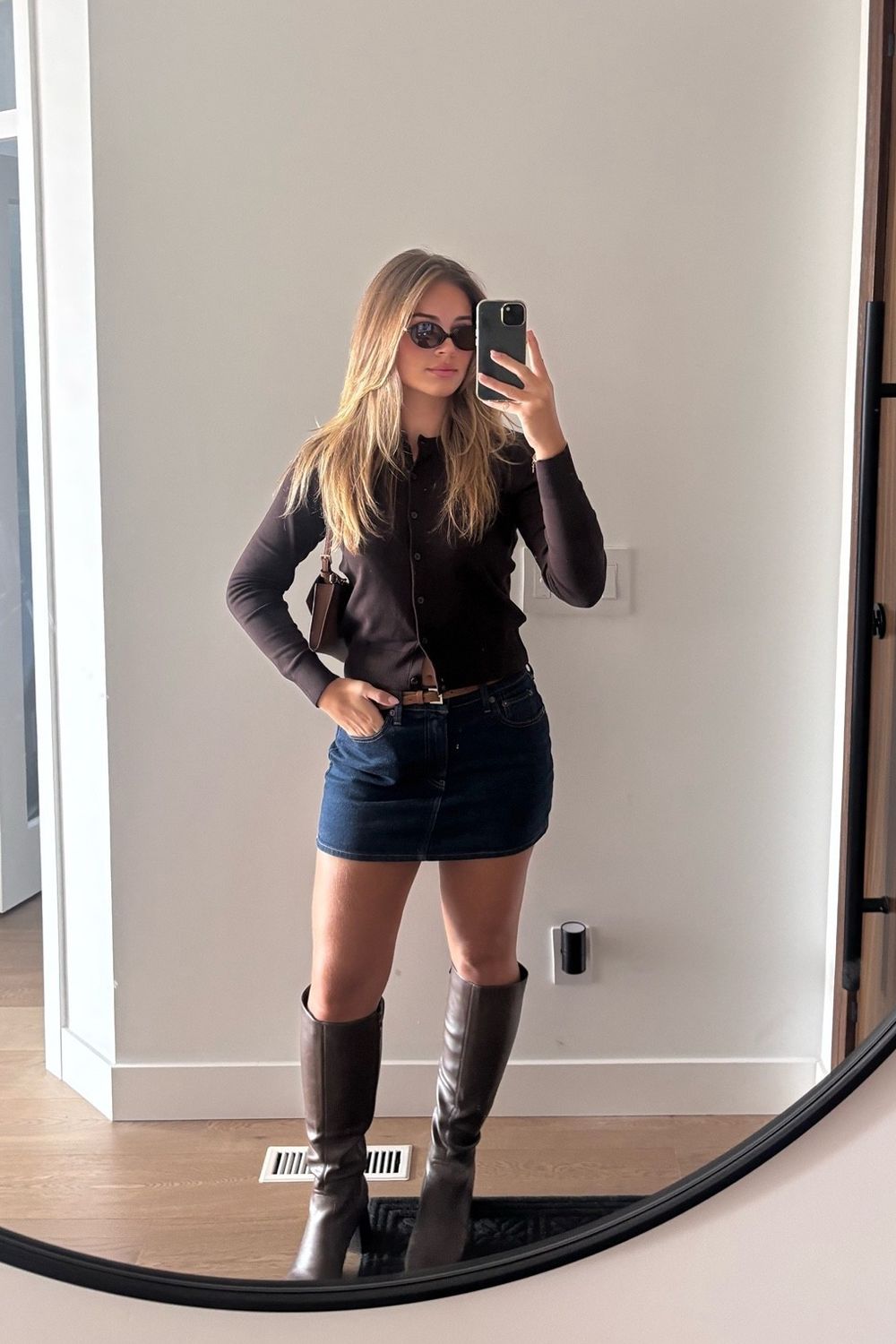 Post featuring Skinny Leather Belt with Square Buckle