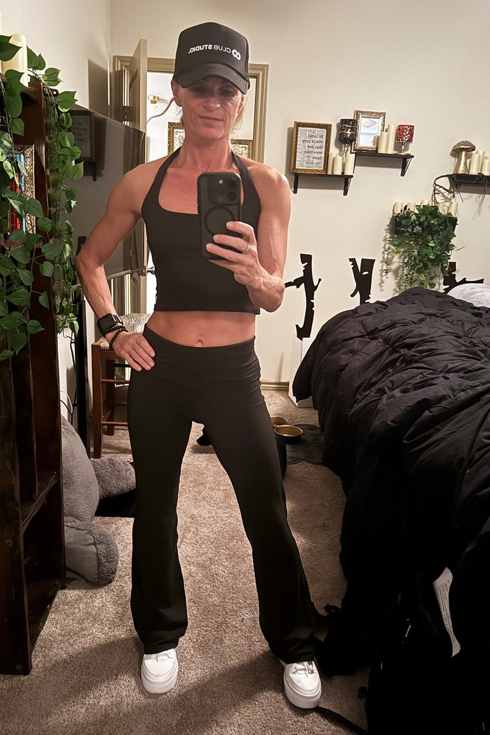 Post featuring Vuori Halo Foldover Pants | Black Heather | XS, Size Extra Small