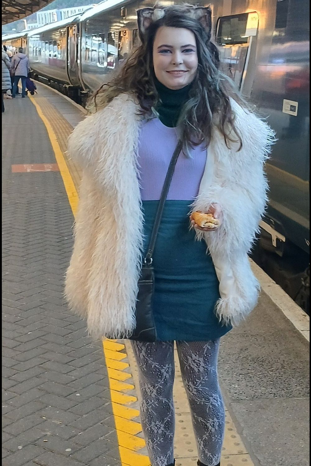 Post featuring River Island Womens Cream Faux Fur Jacket