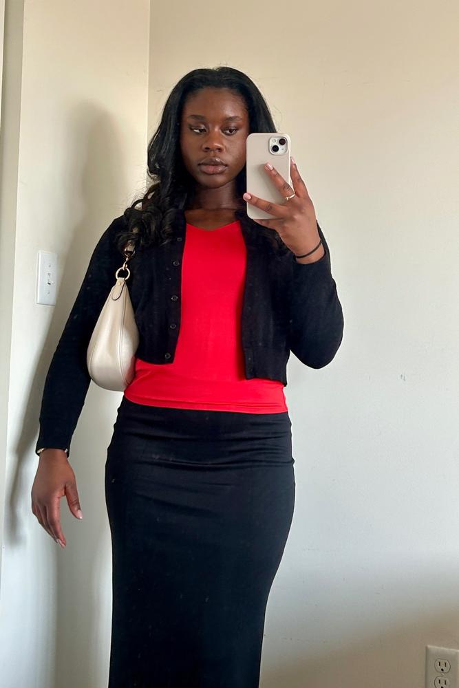 ibukunokunnu's fit featuring H&M, Coach Outlet, Ardene, Old Navy, Fossil | relaxed, cute, ootd, feminine
