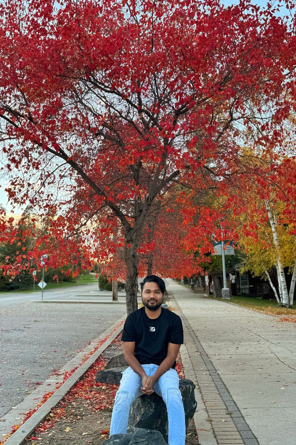 Post featuring AE EasyFlex Patched Slim Bootcut Jean Men's Destroyed Medium Wash 36 X 34