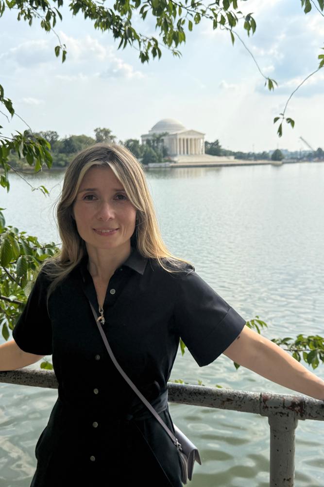 Pomegranate's fit featuring Tumi | summer, classic, feminine