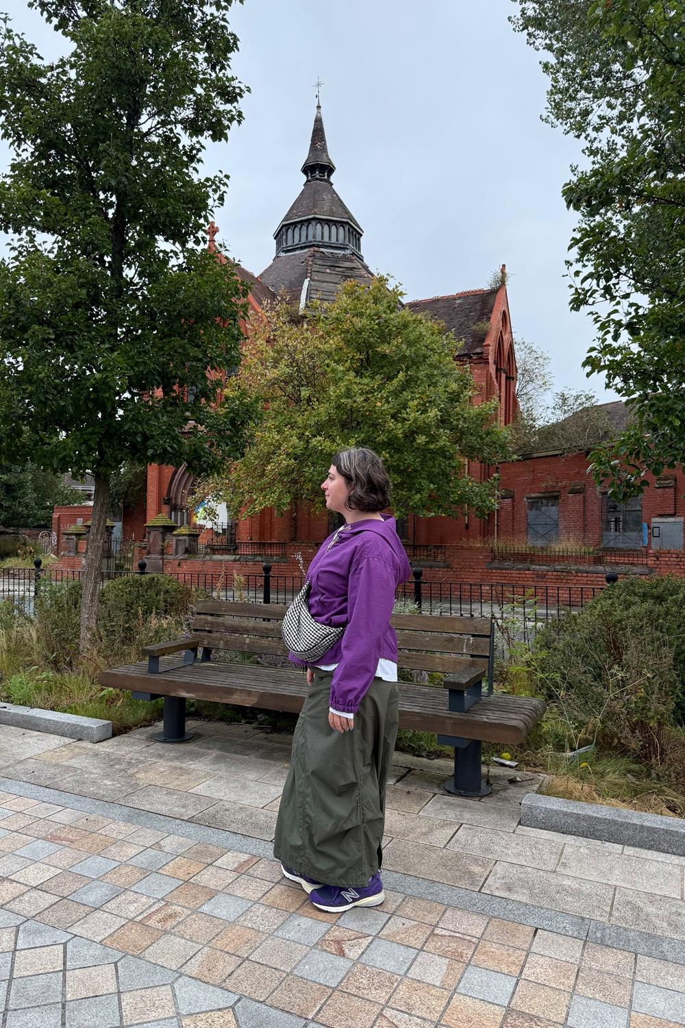 Post featuring Army High Waist Convertible Overall Skirt Dress Black