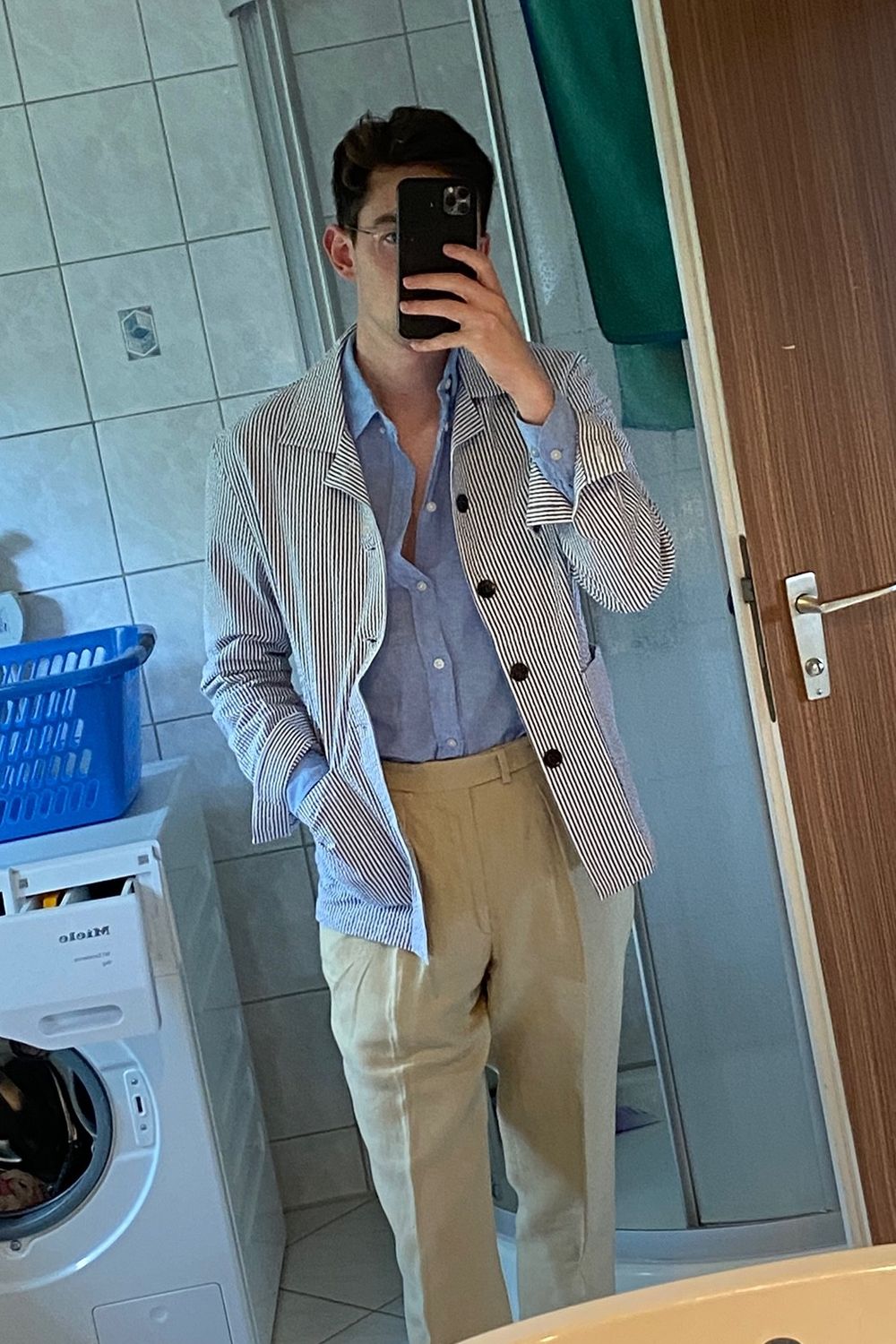 Post featuring Single Pleat Trouser - Sand Linen