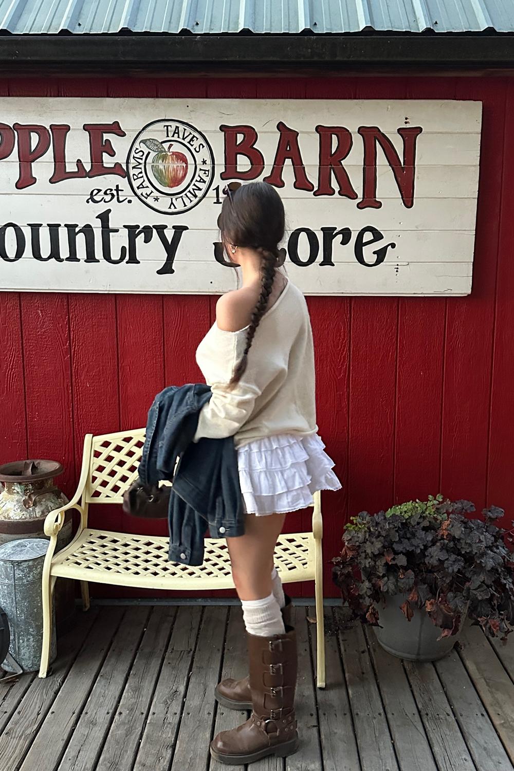 Post featuring Oversized Sweater Two Piece Skirt Set