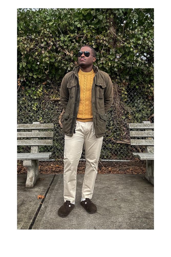 Thetimelessdad's fit featuring Birkenstock, Ray-Ban