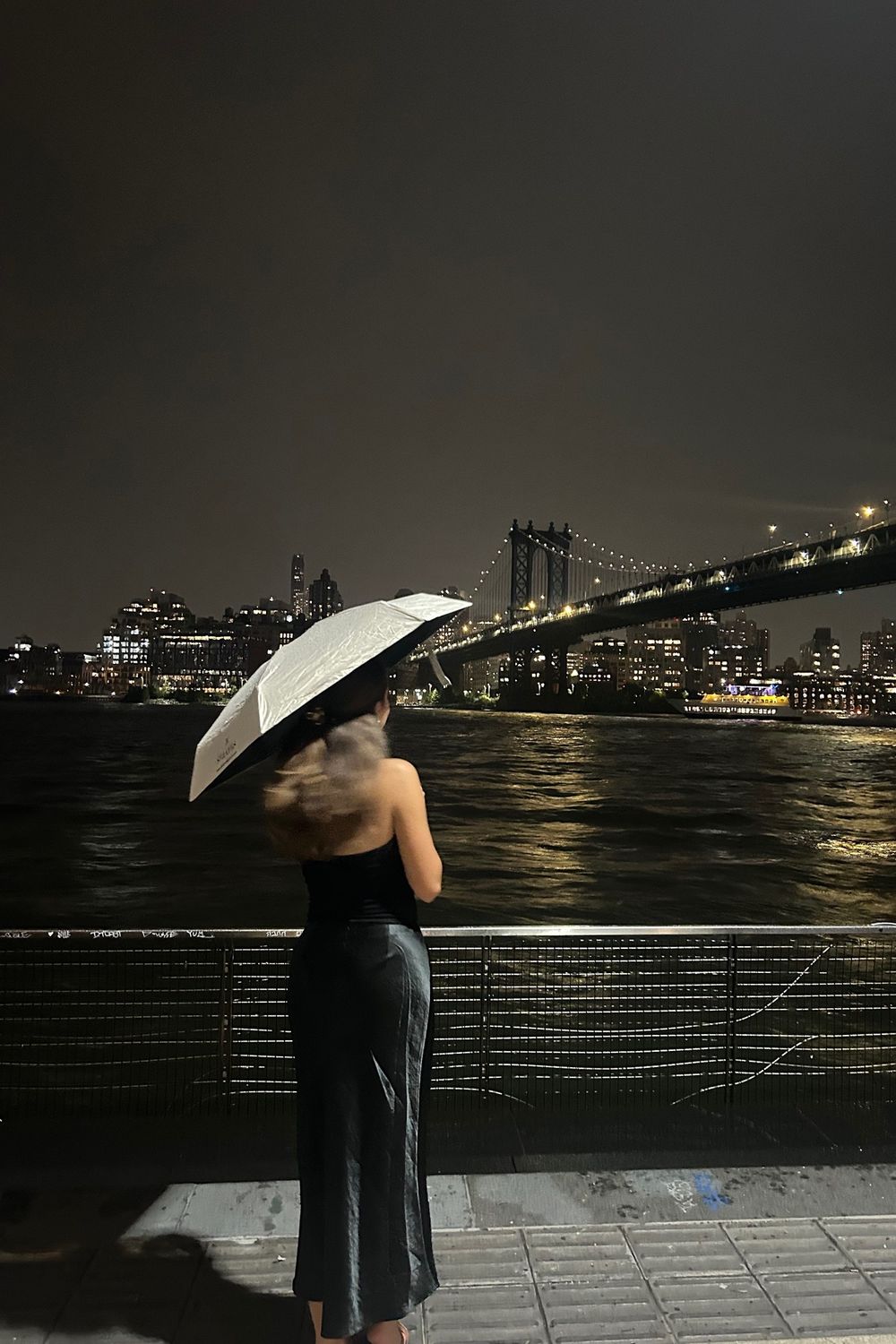 Post featuring slip midi skirt