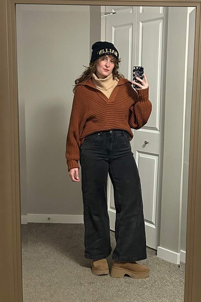 DaniTrics's fit featuring TEMU, Elan, GAP, UGG