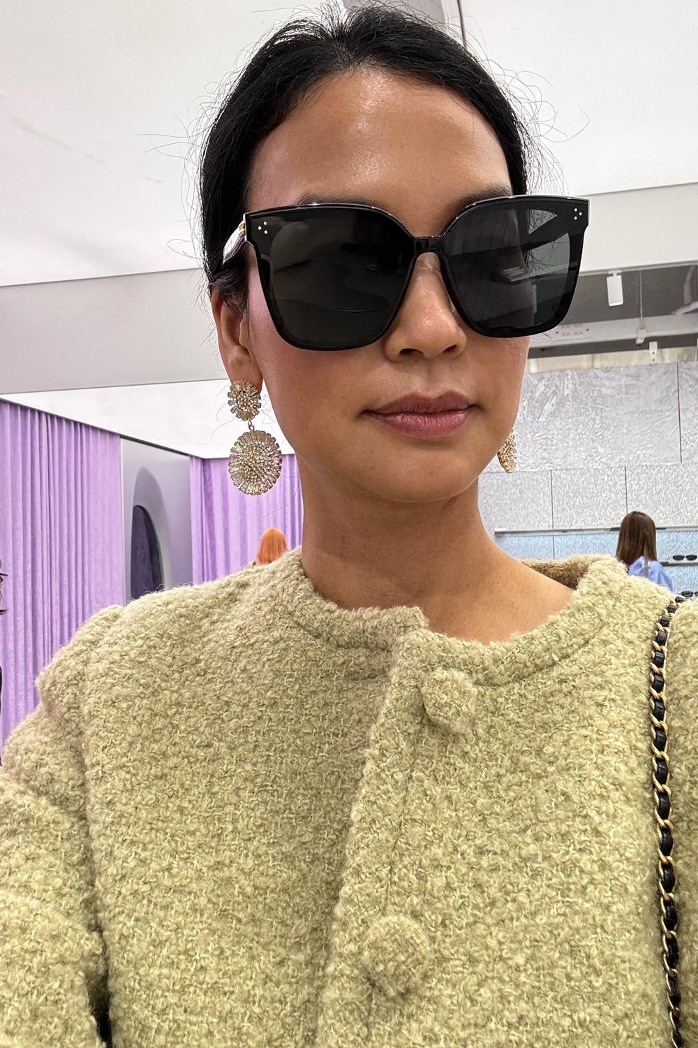 Post featuring QUAY Level Up 60mm Square Sunglasses in Matte Black/Palm Taupe at Nordstrom