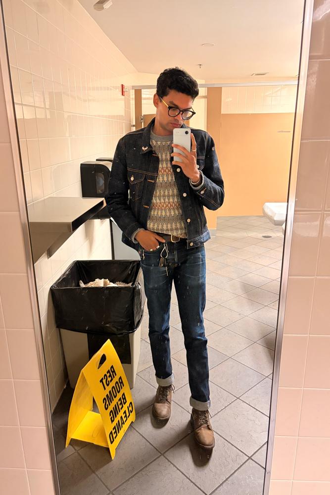 andrewpatra's fit featuring Thursday Boots, Naked & Famous Denim