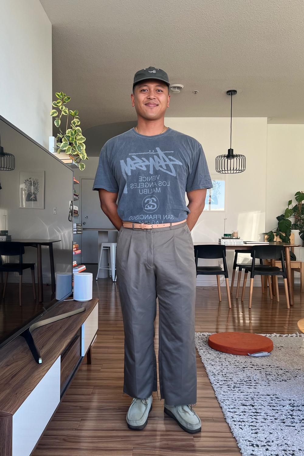 Post featuring Uniqlo - Narrow Long Leather Belt - Black