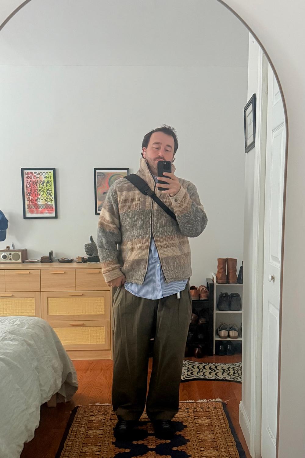 Post featuring TYPEWRITER STRIPE LOOSE FIT R/C SHT