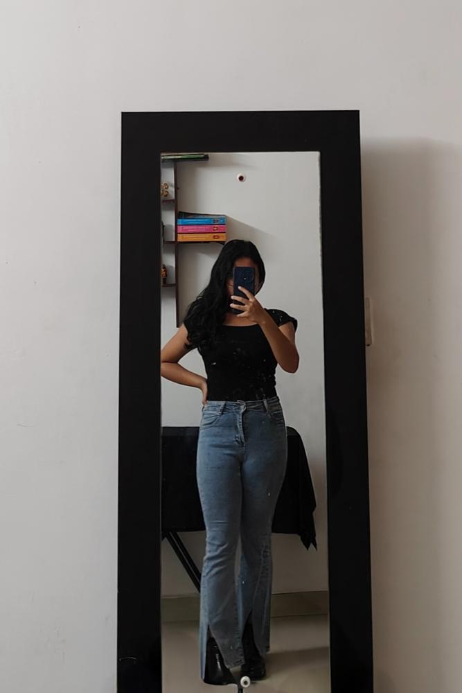 Sanz27's review for H & M - Flared Low Jeans - Blue