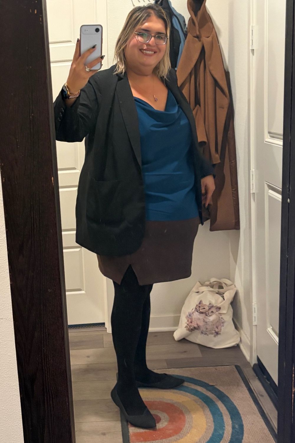 Post featuring Lennox Collarless Ponte Blazer - Black