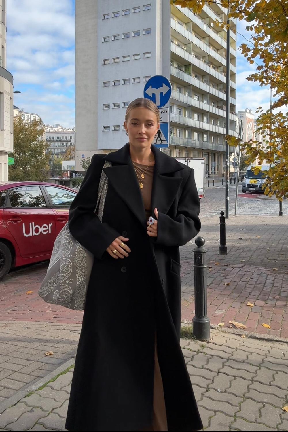 Post featuring Torba typu shopper z bawełny w kolorze szarym z printem - Capri