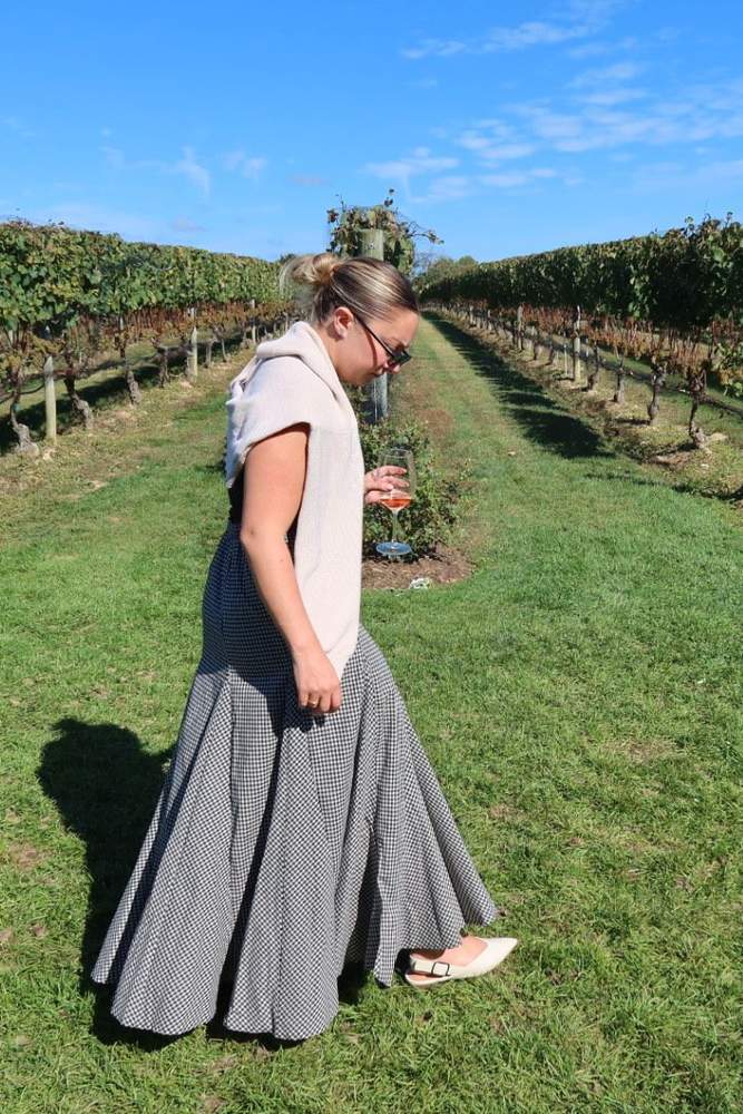 Ginalmarino's review for Rylin Gingham Maxi Skirt