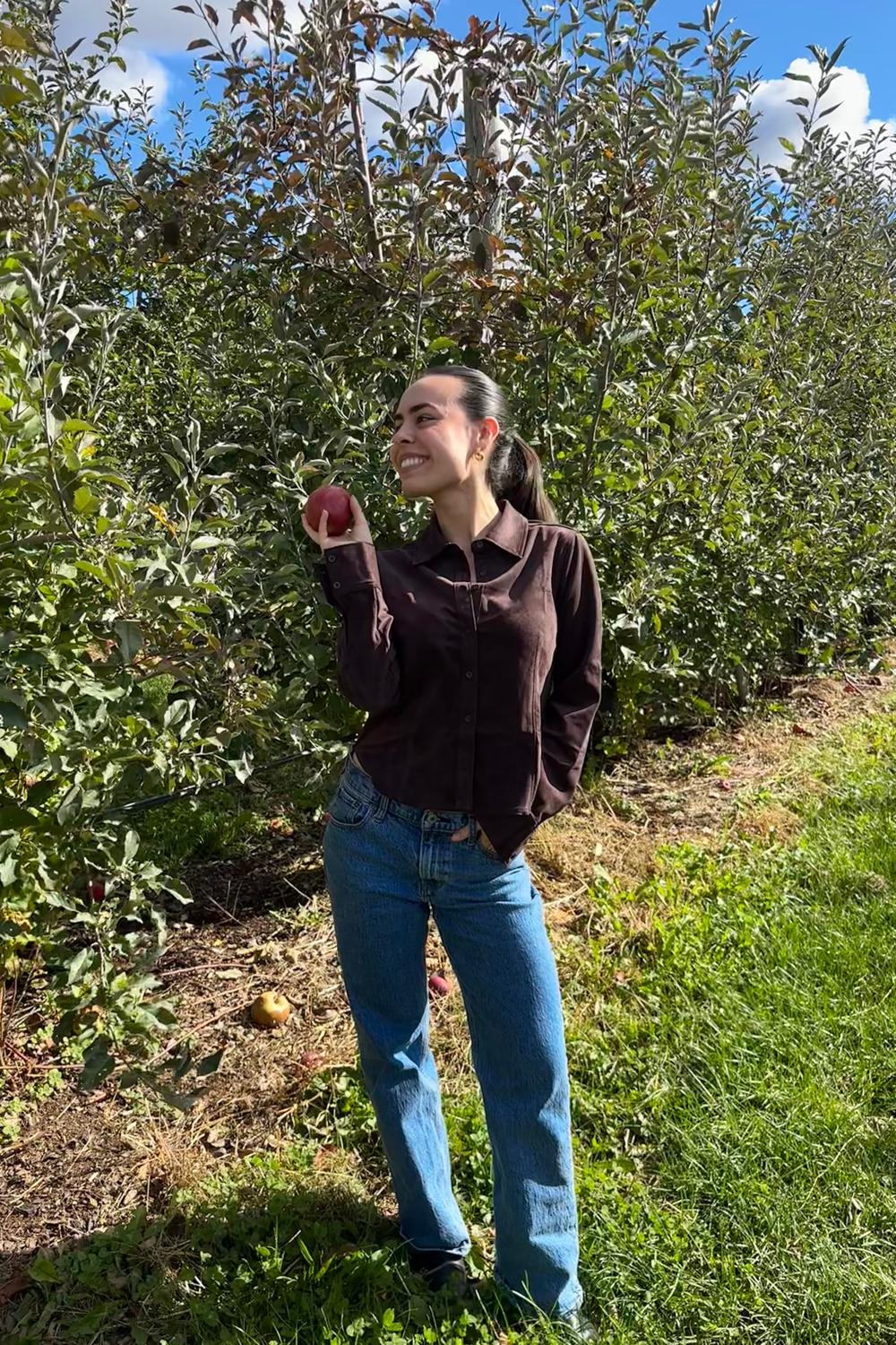 Post featuring Vegan Suede Fitted Shirt