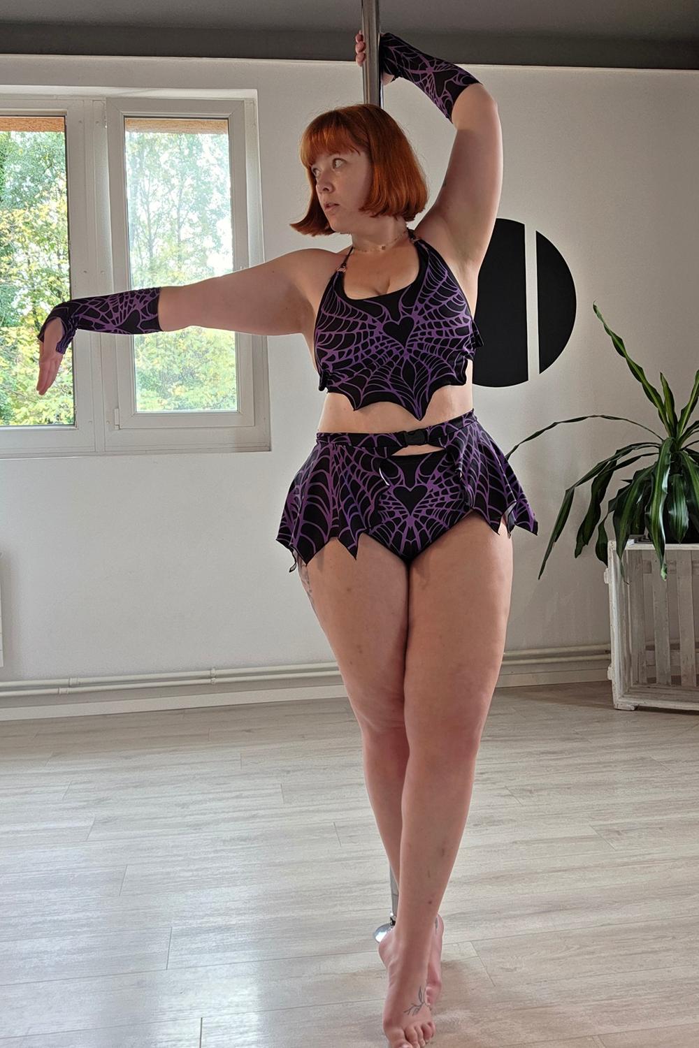 Post featuring Midnight Web Mini Clasp Bat Skirt Set