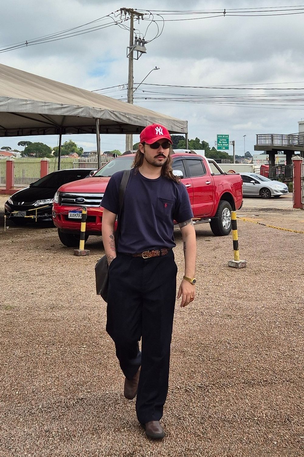 Post featuring New York Yankees Red Nylon 9FORTY Adjustable Hat