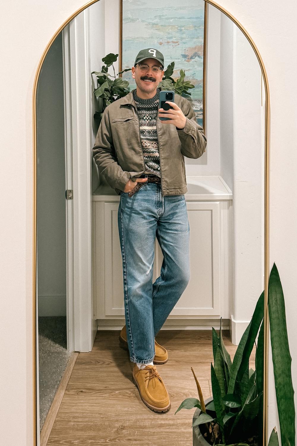 Post featuring AE Cozy Cabin Fairisle Sweater Men's Multi L