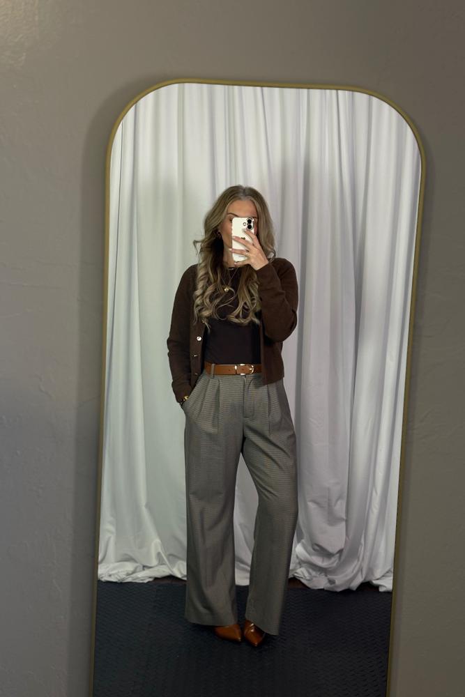 BusinessCasualOOTD's fit featuring Abercrombie & Fitch, Amazon Basics