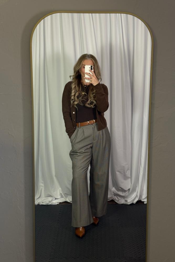 BusinessCasualOOTD's fit featuring Abercrombie & Fitch, Amazon Basics