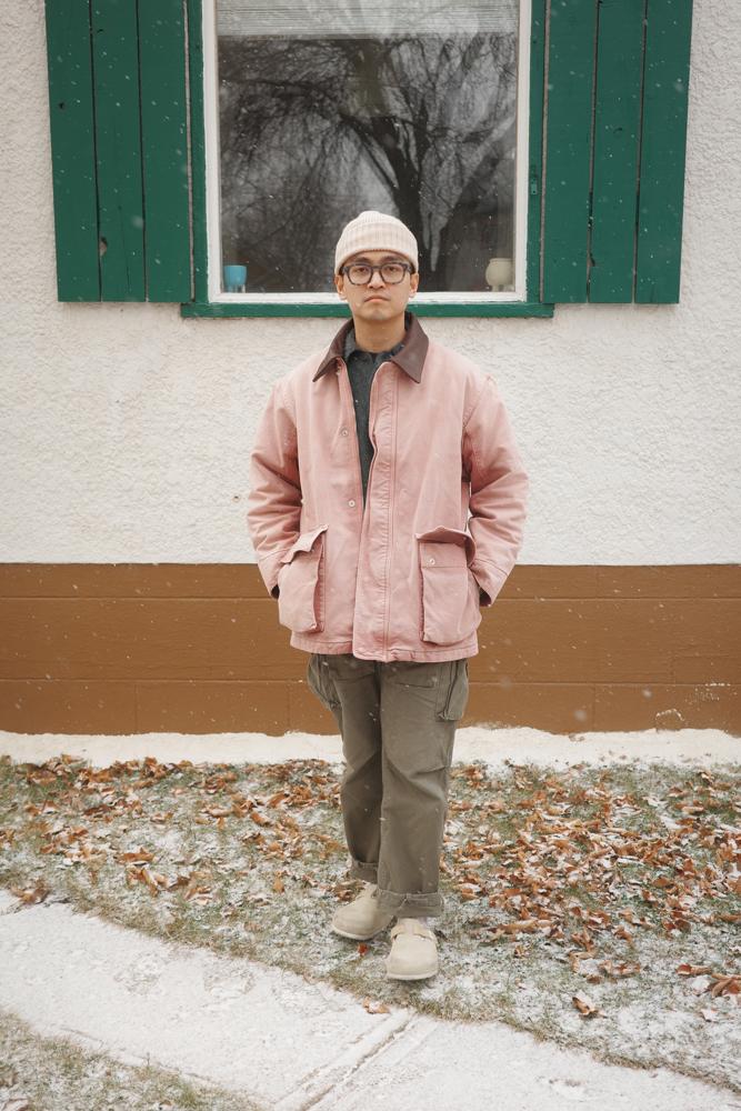 extrarice's fit featuring Auralee, Engineered Garments, Birkenstock