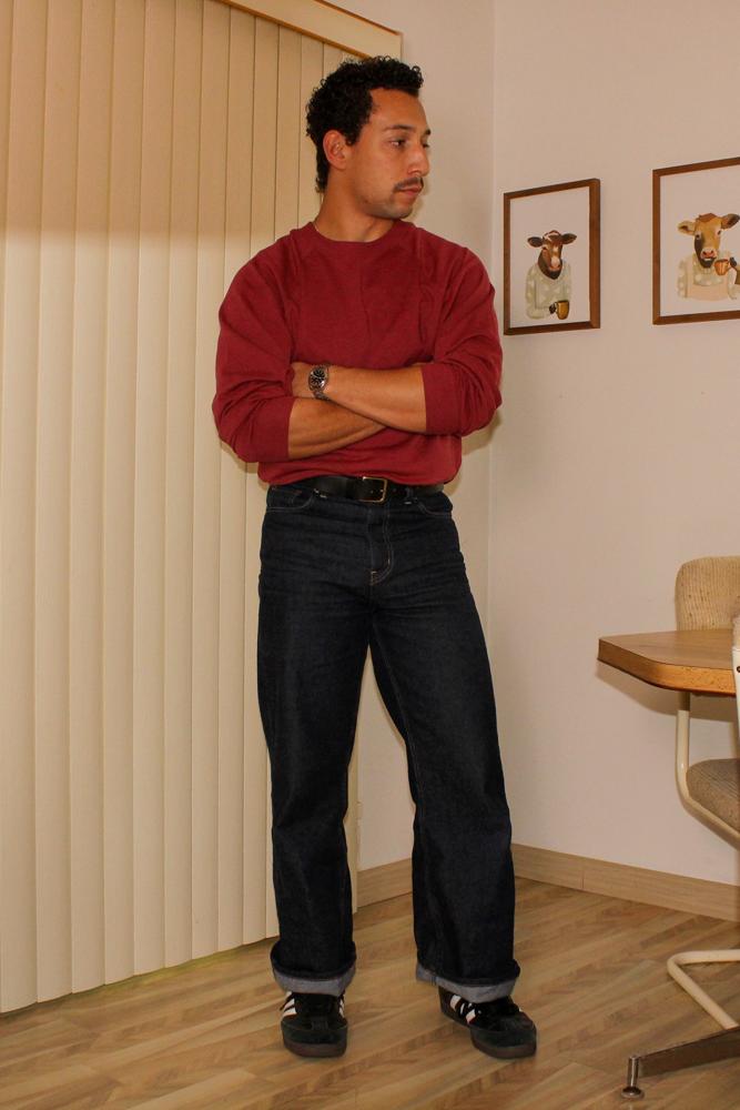 Retrodadcore's fit featuring Old Navy, Poolhousenewyork, NAB leather, Adidas