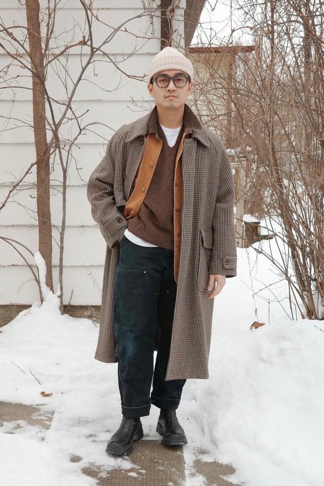 extrarice's fit featuring orSlow, Carhartt, Prada, Uniqlo