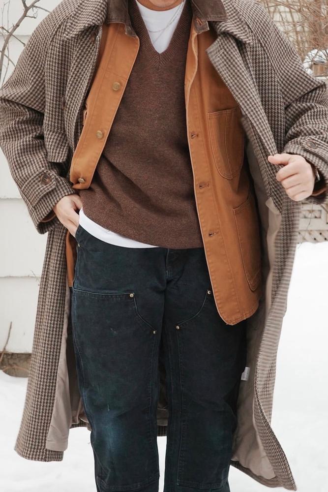 extrarice's fit featuring orSlow, Carhartt, Prada, Uniqlo