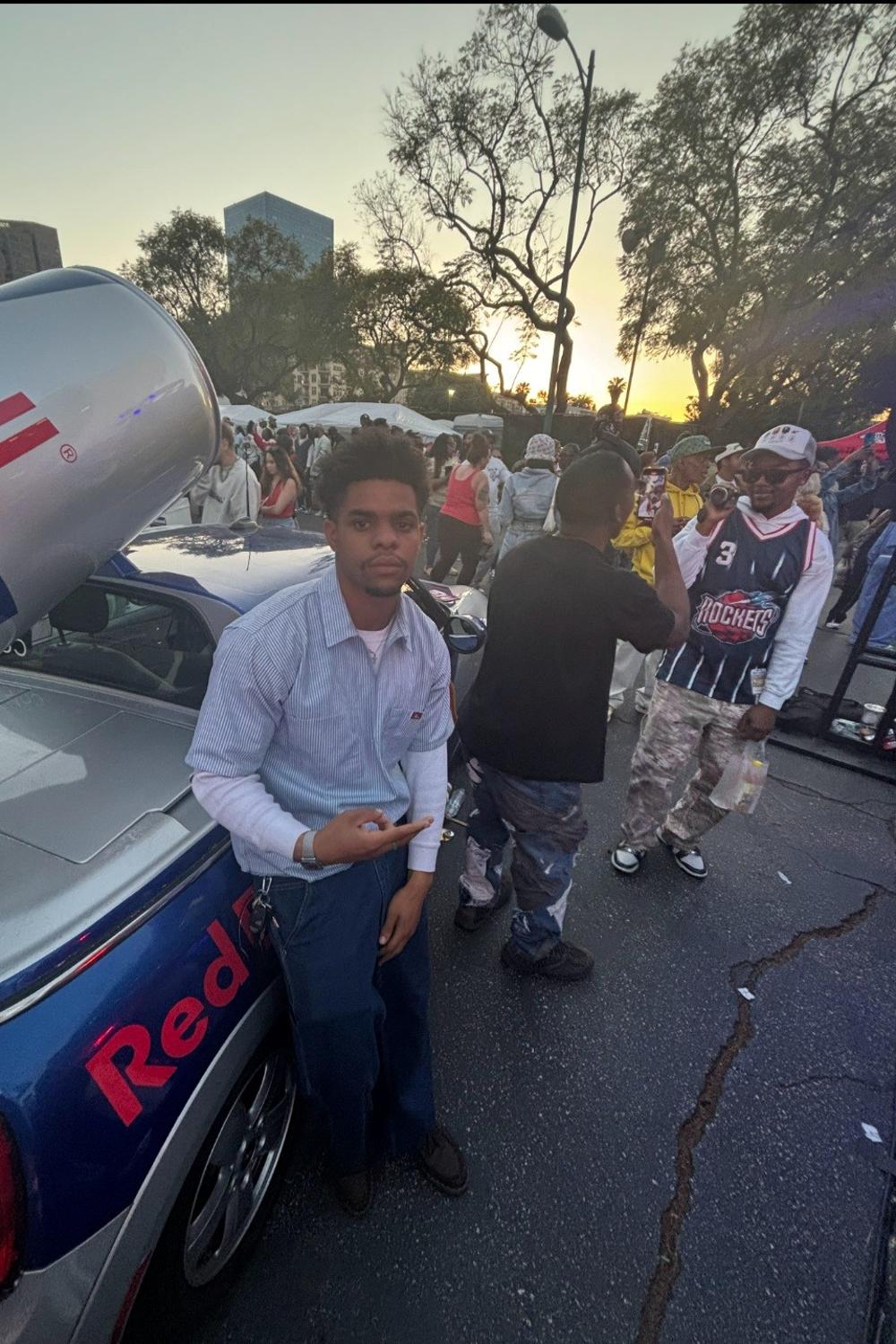 Post featuring Short Sleeve Striped 1/2 Zip Shirt - Blue