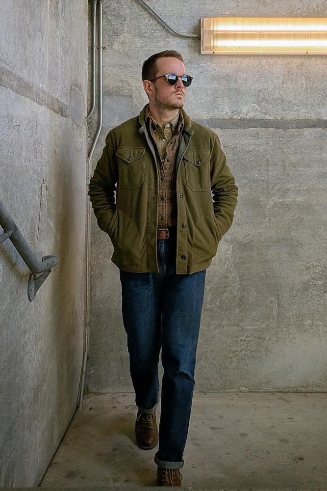 FitsOfFatherhood's fit featuring WearMe Pro, Levi's, J. Crew, Polo by Ralph Lauren, Pulsar | ootd, rugged, workwear, ivy, preppy, league, boots, fleece, hunting, leather, bomber, vintage