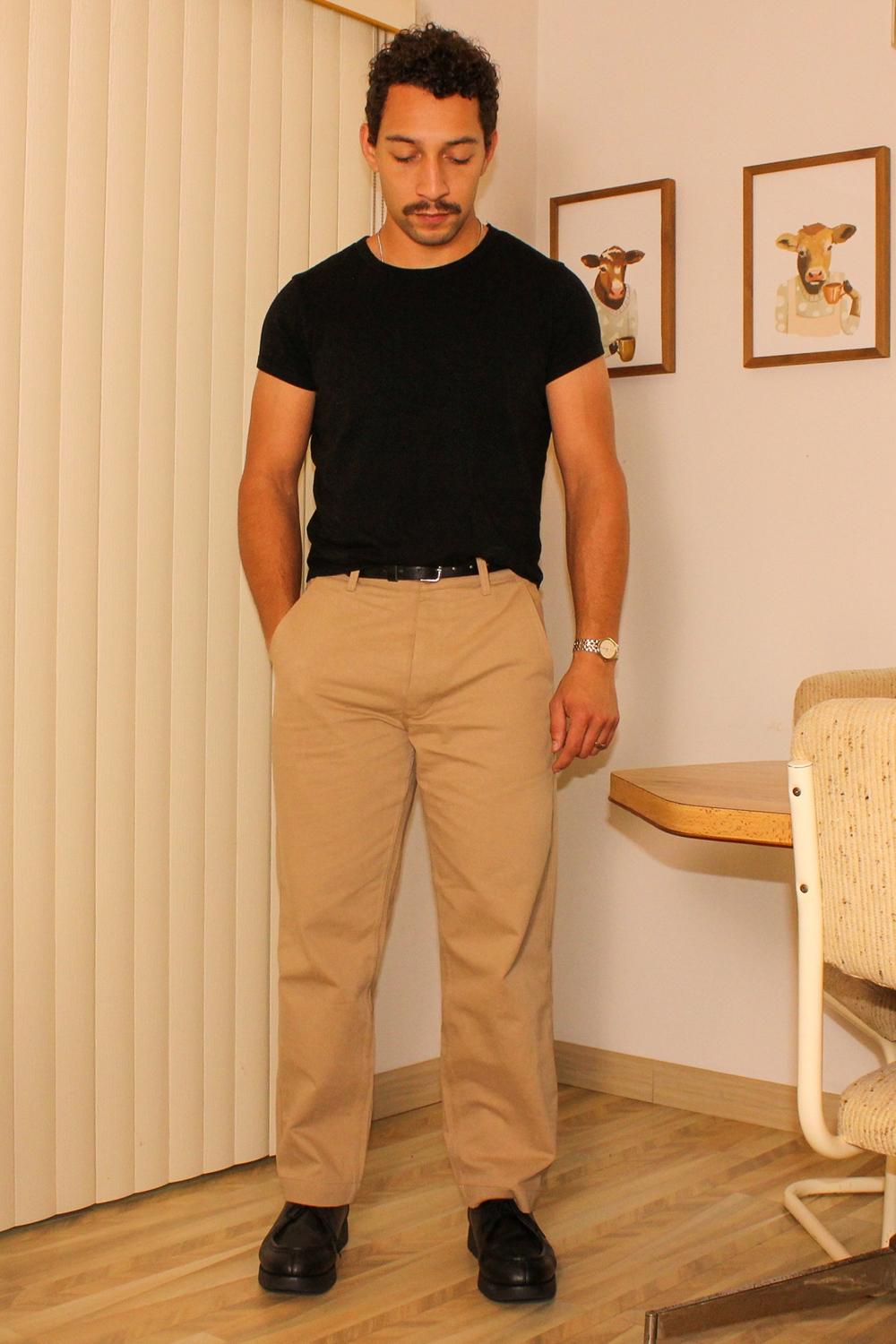 Post featuring CCS Wide Leg Chino Pants - Khaki