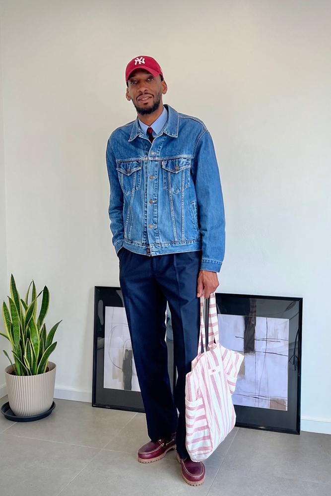 fashnablyfree's fit featuring Levi's, H&M, New Era, Timberland