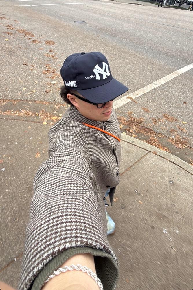 Jaayelm's fit featuring JINS Glasses Japan, New Era, Uniqlo