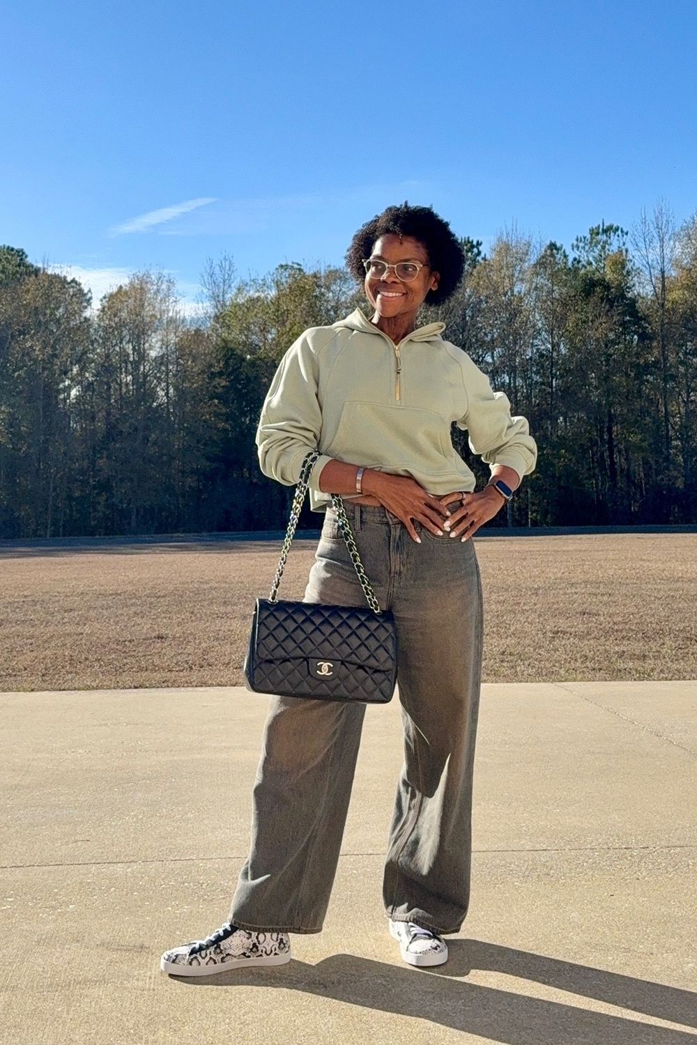 Post featuring High-Waisted Baggy Wide-Leg Jeans