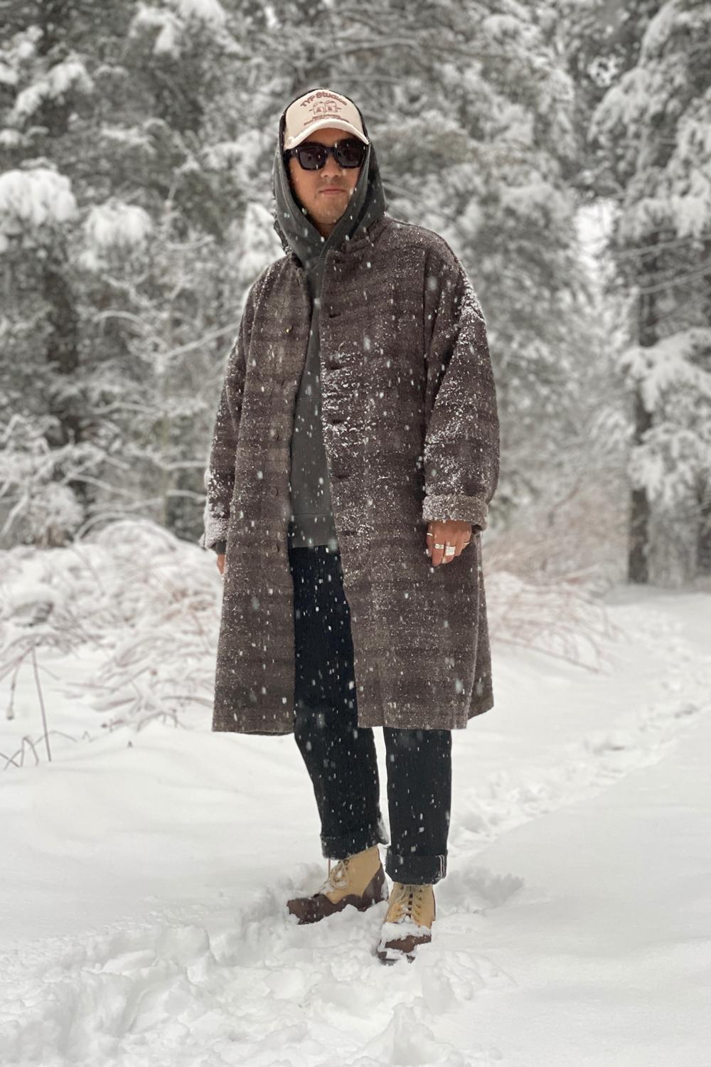 Post featuring EARTH WALL BOOK ORCHESTRA COAT  / SOIL BROWN