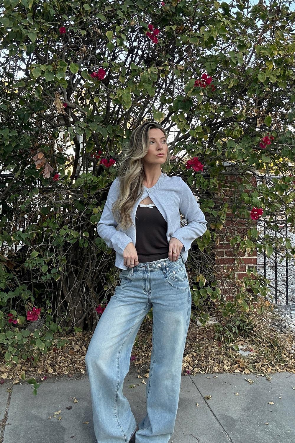 Post featuring Celia Washed Low Rise Baggy Jeans