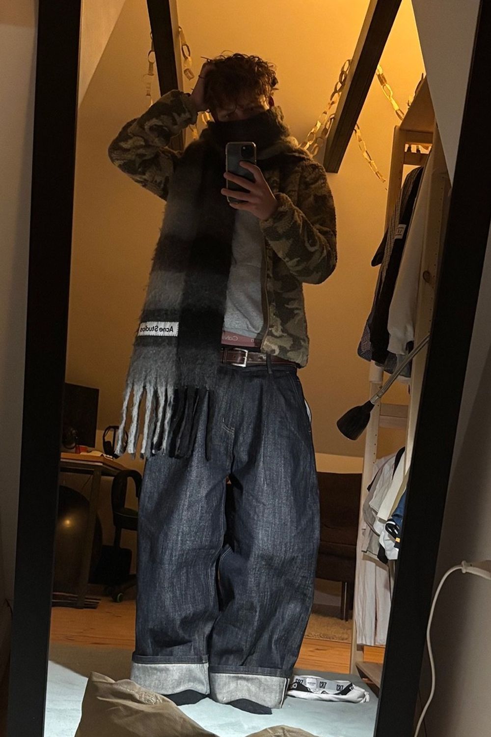 Post featuring Mohair checked scarf