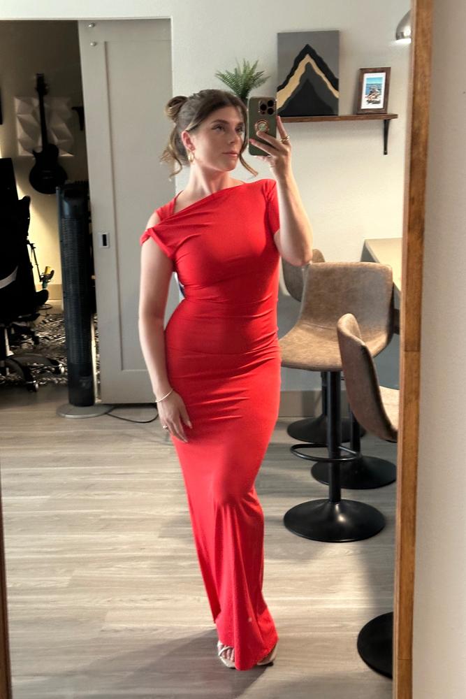 Girlwithagreenthumb's fit featuring KHY | red, dress, khy