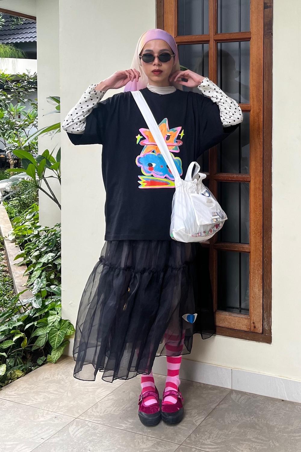 Post featuring Pixie Pop Dream Black Embroidery Skirt | Liunic on Things