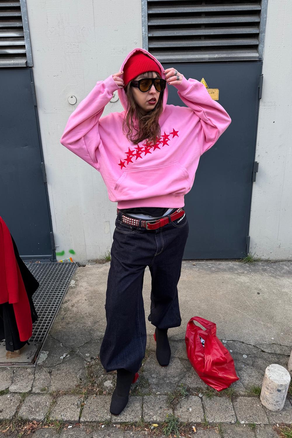 Post featuring STARS HOODIE PANTHER PINK